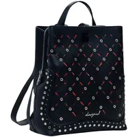 DESIGUAL Yankee Metal Patch Sumy Mini Backpack Schwarz