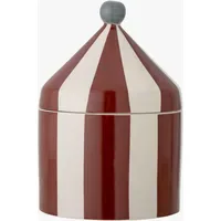 Bloomingville Cimmi Aufbewahrungsbox Ø 15,5 cm rot/weiß