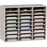 Vevor Literatur-Organizer Holz mit 27 Fächern, verstellbare Regale, Organizer