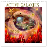 Calvendo ACTIVE GALAXIES (Wall Calendar 2026 12" × 12