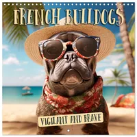Calvendo FRENCH BULLDOG Vigilant and brave (Wall Calendar 2026