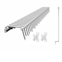 Eclipse Gelenkarmmarkise 2,5 x 2 m grau-weiß