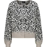 Monari Strickjacke mit angesagtem Leopardenmuster - 46