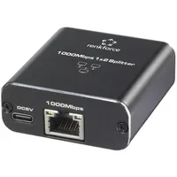 Renkforce RF-GES-200 Netzwerk Switch RJ45 2 Port USB-Stromversorgung Schwarz