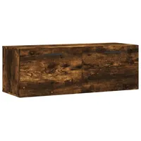 VidaXL Wandschrank Räuchereiche 100x36,5x35 cm Holzwerkstoff
