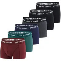 JACK & JONES Boxershorts Herren 6er Pack Basic Trunks