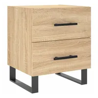 VidaXL Nachtschrank Sonoma-Eiche 40 x 35 x 47,5 cm