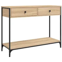 VidaXL Konsolentisch Sonoma-Eiche 100x34,5x75 cm Holzwerkstoff