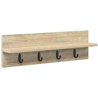 VidaXL Wandmontierter Kleiderständer Sonoma Eiche 60 x 10.5 x