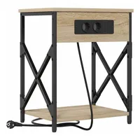 VidaXL Nachtschrank Sonoma-Eiche 41 x 31 x 51 cm