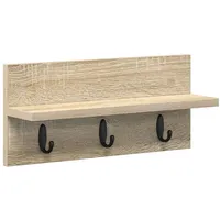 VidaXL Wandmontierter Kleiderständer Sonoma Eiche 40 x 10.5 x
