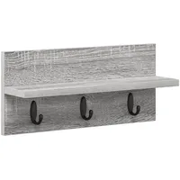 VidaXL Wandmontierter Kleiderständer Grau Sonoma 40 x 10.5 x