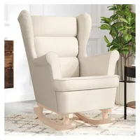 VidaXL Schaukelsessel 74 x 90 x 102 cm Leinen