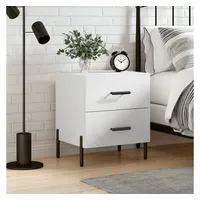 VidaXL Nachtschrank 40 x 35 x 47,5 cm Weiß