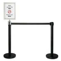 Stagecaptain PLS-200 BKB Absperrständer Personenleitsystem schwarz Paar Set mit