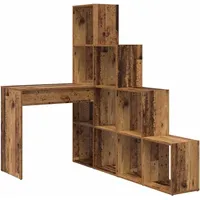 VidaXL Eckschreibtisch Altholz Braun