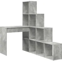 VidaXL Eckschreibtisch Betongrau
