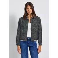 STREET ONE Damen, Gemusterter Blouson mid Green, 38 -