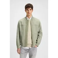 Boss Lederjacke BOSS ORANGE "Johice", Damen, Gr. 56, grün