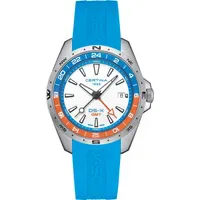 Certina DS-X GMT Türkis Kautschuk 41,2 mm C047.452.17.011.00