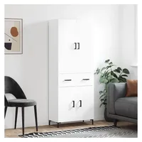 VidaXL Highboard Weiß 69,5x34x180 cm Holzwerkstoff
