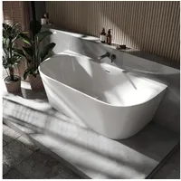 Bernstein Raumsparbadewanne NORA Acryl Weiß glänzend 170x80cm