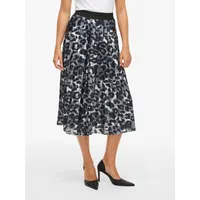 VILA Vinitban Print Midi Skirt - S