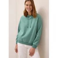 Cecil Hoodie Jewel Green Melange L