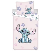 Jerry Fabrics Lilo und Stitch pink Wende Bettwäsche Kopfkissen