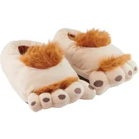 UNITED LABELS 3D Hausschuhe HALFLING Größe 44-46 - Braun