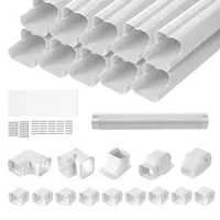 Vevor Mini-Split-Line-Set-Abdeckung 76,2 mm B 5400 mm L, dekorative