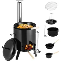 Juskys Gulaschkanone 17 Liter schwarz