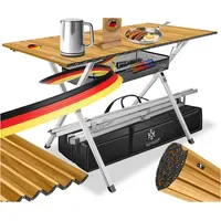 Kesser Campingtisch faltbar Holz-Optik Braun