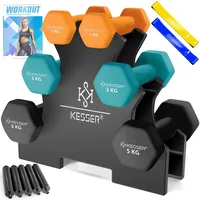 Kesser KESSER® Hantel-Set, 3 Paar, 1kg - 5kg, 12kg