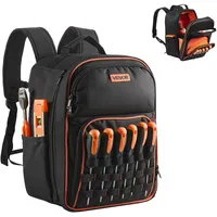 Vevor Werkzeugrucksack, 49 Taschen, Werkzeug-Aufbewahrungs-Organizer, Backpack mit Laptopfach und