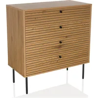Hjh living Kommode LINNO K 80x40x85 cm Schubladenkommode Schrank