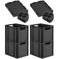 Proregal Eurobox NextGen Color mit Auflagedeckel & Aufbewahren, Aufbewahrungsboxen