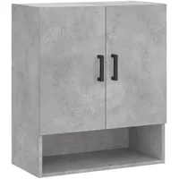 VidaXL Wandschrank Betongrau 60x31x70 cm Holzwerkstoff