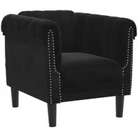 VidaXL Sessel 58 x 74 x 77 cm Schwarz