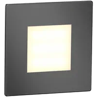 Ledscom.de LED Treppenlicht/Wandeinbauleuchte FEX Edelstahl 85 x 85 mm