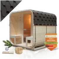 Artsauna Fasssauna quadratisch Nolvik