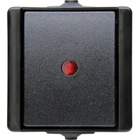 Kopp proAQA - Kontrollschalter, schwarz