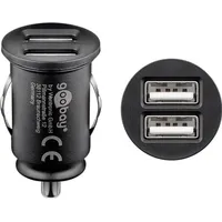 Goobay Dual-USB-Autoladegerät 15,5 W - Schwarz