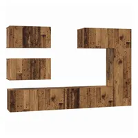 VidaXL TV-Schrankset Wandmontiert 6 pcs Altholz Holzwerkstoff