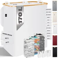 Kesser Wäschekorb mit Deckel faltbar Wäschebox Wäschetruhe Wäschetonne Wäschesammler