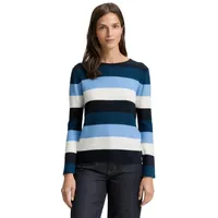 Tom Tailor regular fit Strickpullover aus Baumwoll-Viskose-Mix, Hellblau, M