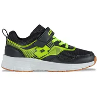 Lotto Hallenschuh LOTTO, Mädchen, Gr. 25, schwarz (schwarz, lime),