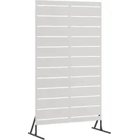 VidaXL Sichtschutz 200 x 100 cm Grau Stahl 2