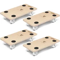 STAHLWERK Rollwagen 4er Set bis 250 kg 58x29 cm