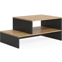 Vicco Couchtisch Amely, Goldkraft Eiche/Anthrazit, 90 x 55 cm